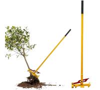 Gvqng Small Tree Root Puller Tool, Leverage Stump Remover Equipment, Heavy Duty Snow Stake Extraction Lifter, for Bushes/Shrubs, Broken Fence Post Extraction Equipment,Yellow