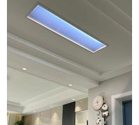 Gvqng Smart Blue Sky Light Ceiling Lamp, Clear Sky Light, Sunlight Lamp, Natural Light Skylight, Intelligent Ecosystem, Simulate a Sunlight Irradiation Room, Living Room,Embedded,30 * 60cm2pcs