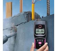 Gvqng Stud Center Edge Detector, Professional Stud Finder with LCD Display, 110mm Depth Detection& Four Detection Modes& Flash/beep Alarm& Anti-Slip Design, for Electricians,A