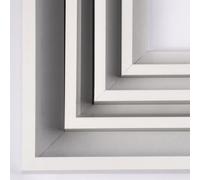 GVS-ART DIY Metal Floating Frame for 12x16 Canvas Painting Art, 4/5" (2.1cm) Depth, Floater Frame Kit, Cut to Pieces, Not Include Canvas or Mat. Brushed Matte White
