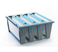 GVS Filter Technology 80.021.0001.00.AA F7 ECO 592 Assembled Bacticell, full size, Blue/White