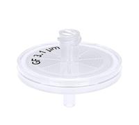 GVS Filter Technology, Syringe Filter, ABLUO, 25mm, Glass Fiber Membrane, 3.10µm, PP Housing, 100/pk