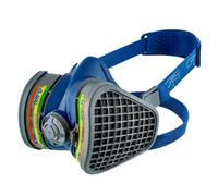 GVS SPR488 Elipse Mask with ABEK1 Filters for Multiple Gases and Vapours, M/L, Blue