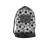 GVSAVY 1 Extra Large Ball Mesh Bag, Adjustable Shoulder Strap Ball Bag, Soccer Kit Bag, Basketball Drawstring Bag, for Rugby, Volleyball, Sports Equipment (40 * 30 Inches)
