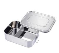 GVSAVY 1 Set Stainless Steel Lunch Box with Removable Dividers, Metal Lunch Box, Sustainable Subdivision Lunch Box, Leak Proof Lunch Box, Food Storage Box (1200 Ml)
