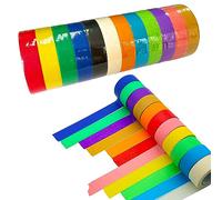 GVSAVY 12 Rolls Of Color Paper Masking Tape Set, Beautiful Masking Tape, Color Tape, Writable Paper Craft Tape, Multi-Purpose Tape, Suitable For Diy Scrapbook Gift Packaging (15millimeter * 13meter)