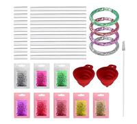 GVSAVY 1pc Friendship Bracelet Making Tool Set, DIY Bracelets for Girls, Shiny Kids Craft Kit, Creative Crafting Materials, Birthday Gifts, Suitable for Children Over 5 Years Old