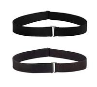 GVSAVY 2 invisible belts, elastic slimming belt, adjustable fashion matching belt for men women, suitable for jeans, dresses, skirts