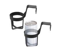 GVSAVY 2-Pack Car Cup Holder, Beverage Bottle Holder, Portable Car Holder, Plastic Car Cup Holder, Multipurpose Storage Rack (Black), 14*7cm