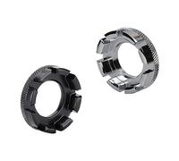 GVSAVY 2 Pcs Bicycle Universal Spoke Wrench Eight Notch Spoke Spanner 10-15G Wheel Wrench Bicycle Repair Tool (Black, Silver)