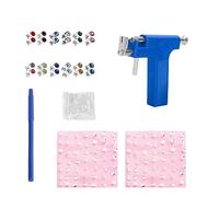 GVSAVY 200 PCS Ear Piercing Set with 12 Pairs of Colorful Stud Earrings, Ear Piercing Tool, Ear Piercing Gun, Suitable for Home Use
