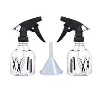 GVSAVY 2pcs 250ml Spray Bottle, Plastic Spray Bottle, Adjustable Sprayer Tip Spray Bottle, Leakproof Durable Trigger Sprayer, Refillable Sprayer, With Funnel