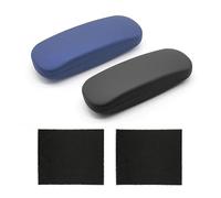 GVSAVY 2pcs Solid Color Glasses Case, Unisex Sunglasses Storage Box, Portable Hard Shell Case