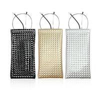 GVSAVY 3 Pieces Of Pu Leather Glasses Bags, Glasses Case, Suitable For Sunglasses, Sunglasses, Reading Glasses, Myopia Glasses, A Variety Of Colors Are Available, Suitable For Men And Women