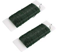 GVSAVY 3PCS Green Tinsel, Florist Tinsel Supplies, Green Craft Making Kit, Wreath Making Supplies, Suitable for Bouquets, Flower Arrangement Accessories.
