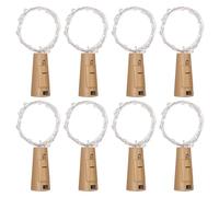 GVSAVY 8 Pack Bottle Cork Lights, Bottle Cork Lights, Bottle Lights Fairy Lights, Red Wine Cork Lights, Suitable for Christmas Party Decoration, Party Wedding