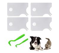 GVSAVY Tick clip Set, 4 Tick Cards & 2 Tick Clips, Tick Remover, Tick Removal Tool Set, Lice Remover, For Cats, Dogs, Humans & Kids
