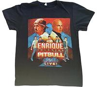 GVSCVS Enrique Iglesias & Pitbull Tour 2017 Concert T-Shirt Size Pre Loved Worn Black(Small)