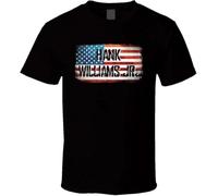 GVSCVS Hank Williams Jr. American Pride Country Music Concert Fan T Shirt Black(XX-Large)