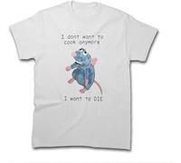 GVSCVS I Don't Want to Cook Anymore I Want to Die T-Shirt for Holiday Father's Mother's Day T-Shirt(Large)