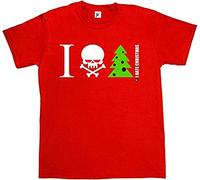 GVSCVS I Hate Christmas Skull & Crossbones with Tree Mens T-Shirt2(Medium)