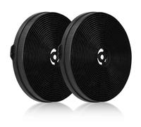 GVSS 2 x Carbon Filters 175 x 25 mm for Extractor Hood, Universal Compatible with SIA, Klarstein, Bomann, Active Filter for Cooker Hood