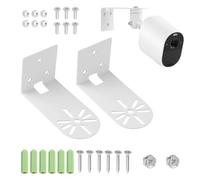 GVSS 2 x Super Hard Metal Surveillance Camera Wall Brackets Compatible with Indoor Cam and Blink Mini Pan Tilt, Wall or Ceiling Installation without Drilling (No Camera)