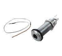 Gvvsjgdbis 1 Pcs Bendable Piezo Cable Under Saddle Pickup for Acoustic Guitar & 1 Pcs 1/4 Inch Chrome Cylinder Flush Mount Jack