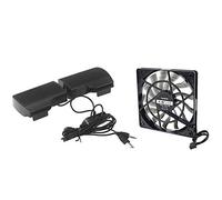 Gvvsjgdbis 1 Set 12V Desktop Computer Host Quiet Fan & 1 Pcs Clip Mini Portable USB Stereo Speaker Soundbar