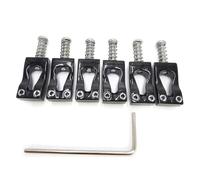 Gvvsjgdbis 10.8mm Electric Guitar Gourd Bridge Brass Bridge Saddle Brass Bridge Vibrato Bridge Saddle 6-String Guitar Saddle Guitar Saddle Black