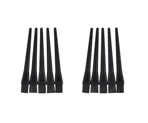 Gvvsjgdbis 10 Pcs 1.5 X 0.5cm Black Plastic Round Handle Anti Static ESD Brush