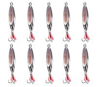 Gvvsjgdbis 10pcs 7g Spinner Spoon Trout Fishing Lure Hard Bait Sequins Noise Paillette Artificial Bait Small Hard Sequins Spinner