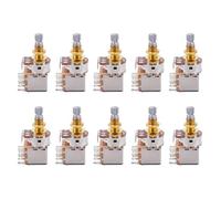 Gvvsjgdbis 10X Guitar Pots 500K Short Split Shaft Audio Taper Push/Pull Potentiometer