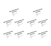 Gvvsjgdbis 10X Metal Adjustable Steering Linkage Servo Link Pull Rod Turnbuckle for MN D90 D99 MN-90-45 1/12 RC Car Crawler,Grey