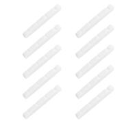 Gvvsjgdbis 10X Pre-Slotted Flat Bottom Bone Bass Nut for 4 String PB Precision Bass, 38x3.5x5/4.5mm