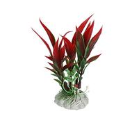 Gvvsjgdbis 10x Red Mixed Plastic Plant Aquarium Fish Tank Landscape Grass Decoration