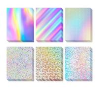 Gvvsjgdbis 120 Sheets Holographic Cardstock 8.5 X 11, 250gsm/92lb Metallic Cardstock Glitter Shiny Iridescent-Mirror Paper