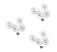 Gvvsjgdbis 12PCS Metal Brake Disc Wheel Rim Box Metal Hex Adapter 12mm for 1/10 D4 On-Road Racing RC Car Parts,Silver