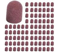 Gvvsjgdbis 150Pcs Sanding Bands Block Caps Without Grip 80 120 180 13x19Mm Sanding Cap Manicure Pedicure Electric Nail Drill-02