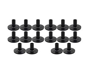 Gvvsjgdbis 16Pcs Cymbal Sleeves 8PCS 38X26mm Black Drum Cymbal Sleeves Replacement for Shelf Drum Kit