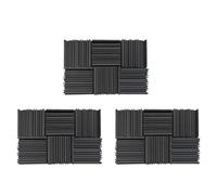 Gvvsjgdbis 18 Pcs Acoustic Studio Absorption Foam Panel Broadband Sound Absorber Periodic Groove Structure