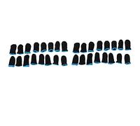 Gvvsjgdbis 18-Pin Carbon Fiber Finger Sleeves For Mobile Games Screen Finger Sleeves(32 Pcs)