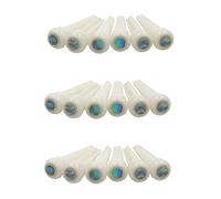 Gvvsjgdbis 18X Guitar Bone Bridge Pins with 5.3mm Position Abanlone Dot for Acoustic Guitar Parts Replacement