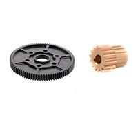 Gvvsjgdbis 1PC 14T Motor Gear 0.5M R86044 Metal Pinion Gears for 86100 & 1PC Model Car Driven Gear R86028 87T Plastic Gears