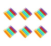 Gvvsjgdbis 2.9cm Pack LED Tube Decompression Telescopic Tube Vent LED Light Water Pipe Color Box 24pcs Rainbow Colors