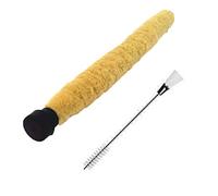 Gvvsjgdbis 2 Pcs Cleaning Brush: 1 Pcs 2-Ended Alloy + Nylon Brush & 1 Pcs Plastic Cotton Thread Cleaning Brush