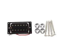 Gvvsjgdbis 2 Pcs Double Coil Electric Guitar Pickups + Frame Screw & 1 Set Guitar Bass Neck Joint Ferrule Bushing with Screw