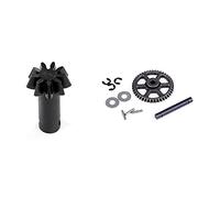Gvvsjgdbis 2 Set RC Car Part: 1 Pcs Drive Bevel Ggear 9T & 1 Set Middle Drive Gear Set