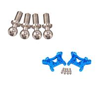 Gvvsjgdbis 2 Set RC Car Part: 1 Set Upgrade Metal Board & 1 Set F/R Metal Dogbone Transmission Shaft