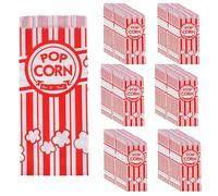 Gvvsjgdbis 200X Paper Popcorn Bags Leak-Proof Grease Popcorn Bags Disposable Paper Popcorn Container for